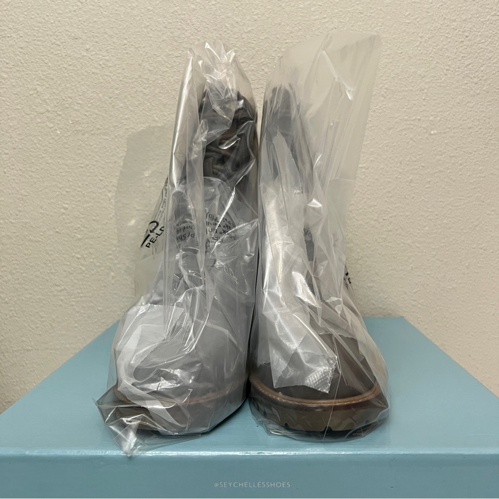 Seychelles Irresistible Combat Boots Gray Size 9M Chunky Heel New With Box - Picture 4 of 13
